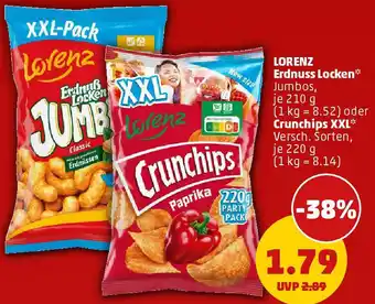 PENNY LORENZ Erdnuss Locken oder Crunchips XXL Angebot