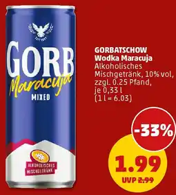 PENNY GORBATSCHOW Wodka Maracuja Angebot