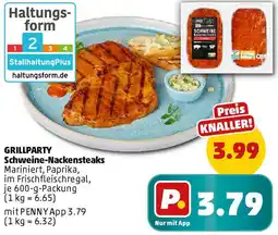 PENNY GRILLPARTY Schweine-Nackensteaks Angebot