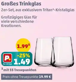PENNY Großes Trinkglas Angebot