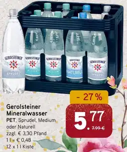 Dornseifer Gerolsteiner Mineralwasser PET Angebot