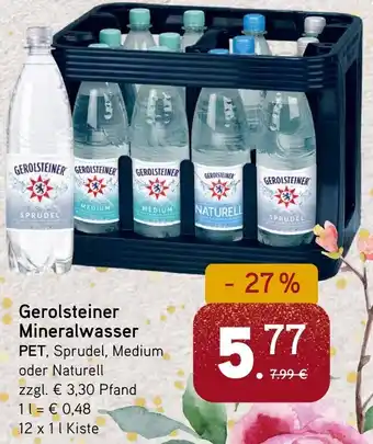 Dornseifer Gerolsteiner Mineralwasser PET Angebot