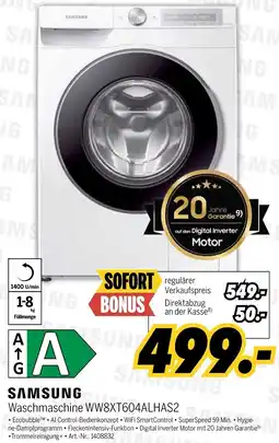 MEDIMAX SAMSUNG Waschmaschine WW8XT604ALHAS2 Angebot