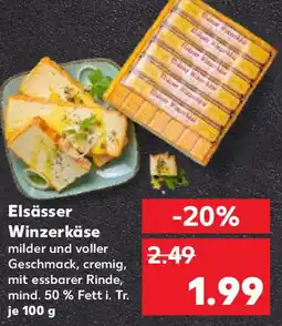 Kaufland Elsässer Winzerkäse Angebot