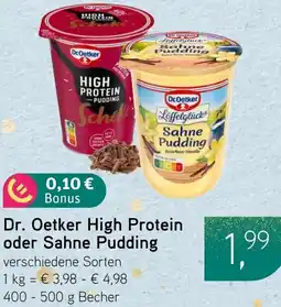 Dornseifer Dr. Oetker High Protein oder Sahne Pudding Angebot