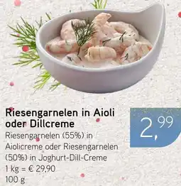 Dornseifer Riesengarnelen in Aioli oder Dillcreme Angebot