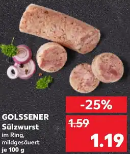 Kaufland GOLSSENER Sülzwurst Angebot