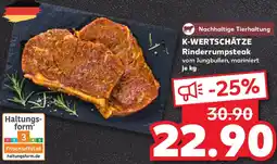 Kaufland K-WERTSCHÄTZE Rinderrumpsteak Angebot