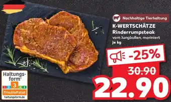 Kaufland K-WERTSCHÄTZE Rinderrumpsteak Angebot
