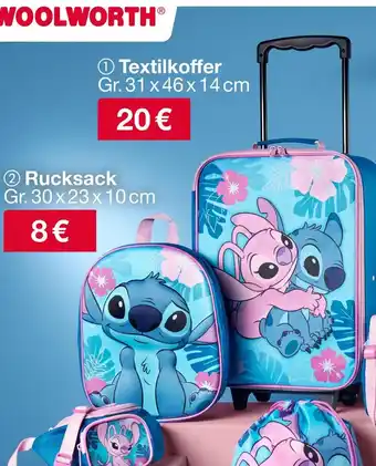 Woolworth Textilkoffer oder rucksack Angebot