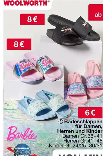 Woolworth Nasa badeschlappen Angebot