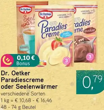 Dornseifer Dr. Oetker Paradiescreme oder Seelenwärmer Angebot