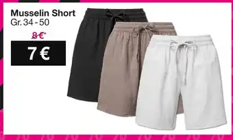 Woolworth Musselin short Angebot