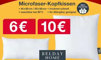 Woolworth Belday home microfaser-kopfkissen Angebot