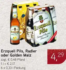Dornseifer Erzquell Pils, Radler oder Golden Malz Angebot