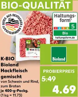 Kaufland K-BIO Bioland Hackfleisch gemischt Angebot