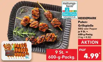 Kaufland HEIDEMARK Puten Grillspieße Angebot