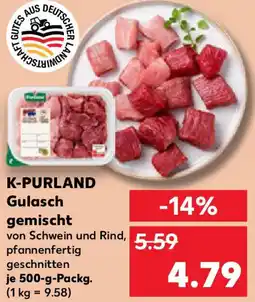 Kaufland K-PURLAND Gulasch gemischt Angebot