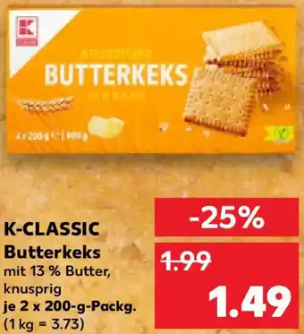 Kaufland K-CLASSIC Butterkeks Angebot