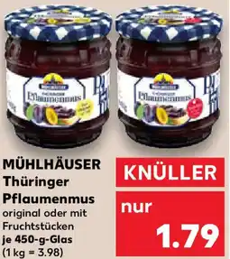 Kaufland MÜHLHÄUSER Thüringer Pflaumenmus Angebot