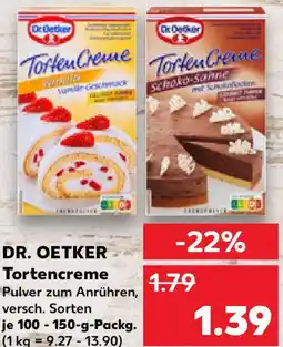 Kaufland DR. OETKER Tortencreme Angebot