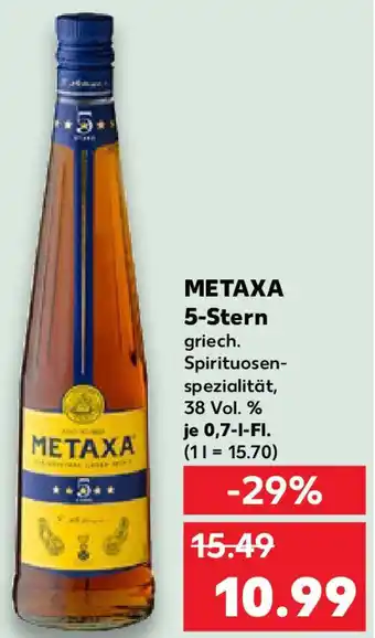 Kaufland METAXA 5-Stern Angebot
