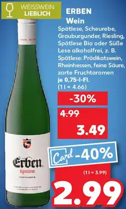 Kaufland ERBEN Wein Angebot