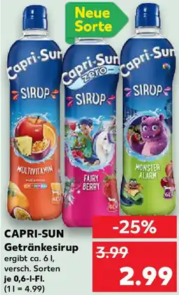 Kaufland CAPRI-SUN Getränkesirup Angebot