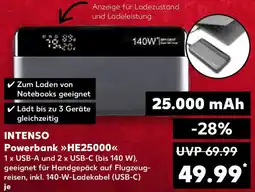 Kaufland INTENSO Powerbank HE25000 Angebot