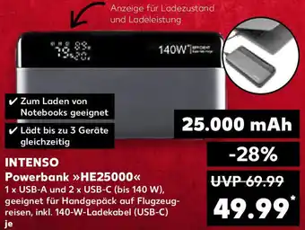 Kaufland INTENSO Powerbank HE25000 Angebot