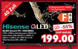 Kaufland Hisense QLED-Smart-TV ,,40A5NQ" Angebot