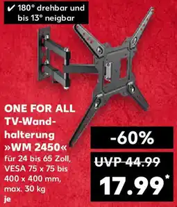 Kaufland ONE FOR ALL TV-Wandhalterung WM 2450 Angebot