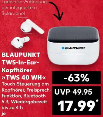 Kaufland BLAUPUNKT TWS-In-Ear Kopfhörer TWS 40 WH Angebot