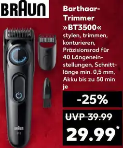 Kaufland BRAUN Barthaar Trimmer BT3500 Angebot