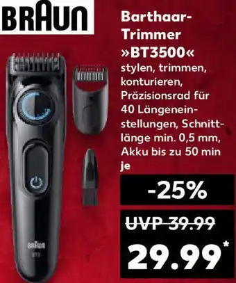 Kaufland BRAUN Barthaar Trimmer BT3500 Angebot