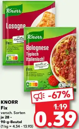 Kaufland KNORR Fix Angebot