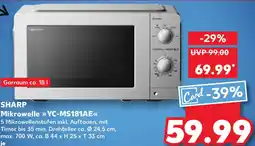 Kaufland SHARP Mikrowelle YC-MS181AE Angebot