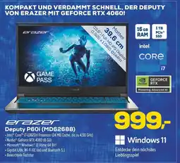 Euronics Erazer deputy p60i (md62688) Angebot