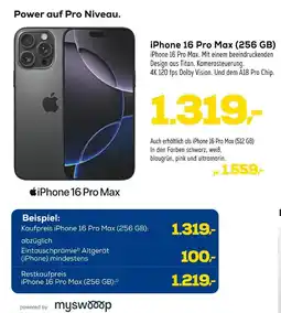 Euronics Apple iphone 16 pro max (256 gb) Angebot