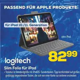 Euronics Logitech slim folio für ipad Angebot