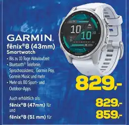 Euronics Garmin fēnix8 (43mm) smartwatch Angebot