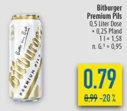 diska Bitburger Premium Pils Angebot