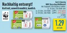 diska Gut & Günstig WWF Recycling Müllbeutel Angebot