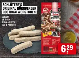Handelshof SCHLÜTTER'S ORIGINAL NÜRNBERGER ROSTBRATWURSTCHEN Angebot