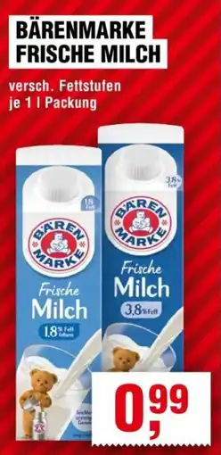 Handelshof BÄRENMARKE FRISCHE MILCH Angebot