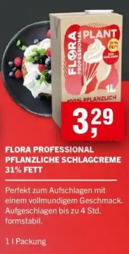 Handelshof FLORA PROFESSIONAL PFLANZLICHE SCHLAGCREME 31% FETT Angebot