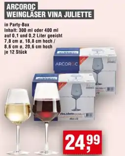Handelshof ARCOROC WEINGLÄSER VINA JULIETTE Angebot