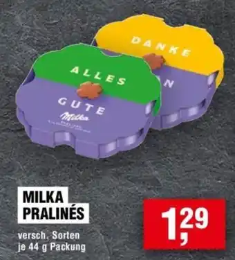 Handelshof MILKA PRALINÉS Angebot