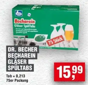Handelshof DR. BECHER BECHAREIN GLÄSER SPÜLTABS Angebot