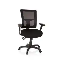 Netto Marken-Discount hjh OFFICE Profi Chefsessel IMPACT PRO Stoff/Netzstoff mit Armlehnen (höhenverstellbar) Angebot